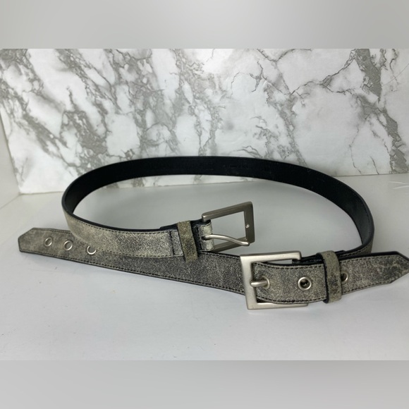 Vintage Armani Exchange Double Buckle Belt Medium - Picture 1 of 4